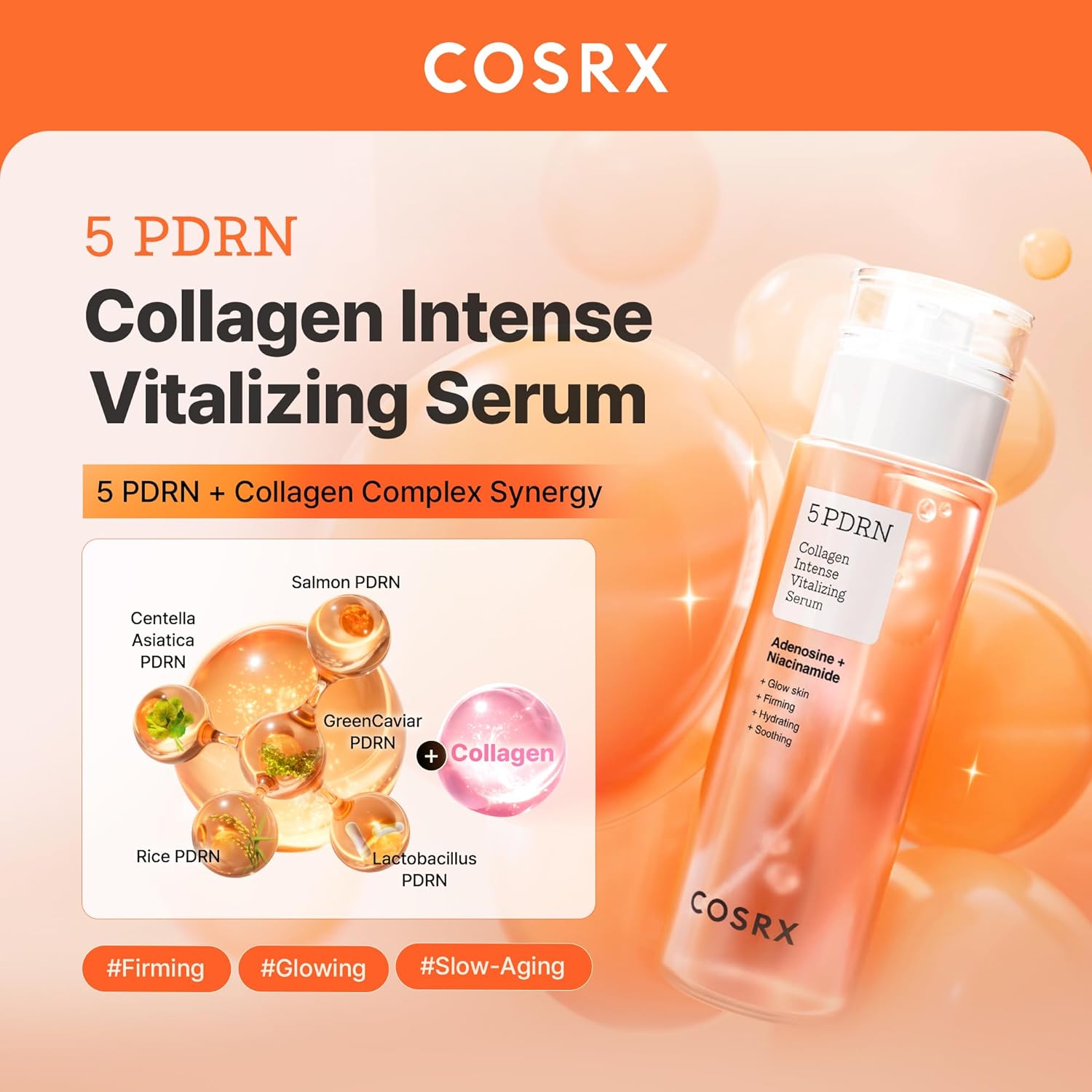 COSRX 5 PDRN Collagen Intense Vitalizing Serum 100ml K Beauty Hautpflege für strahlende Haut
