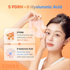 COSRX 5 PDRN Hyaluronic Acid Vital Hydrating Hydrogel Mask 3er Pack K Beauty Hautpflege für strahlende Haut