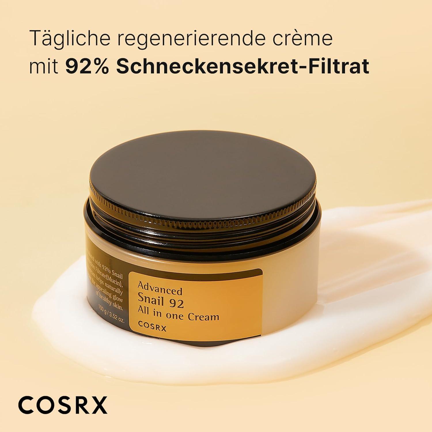 COSRX Advanced Snail 92 All in One Cream K Beauty Hautpflege für strahlende Haut