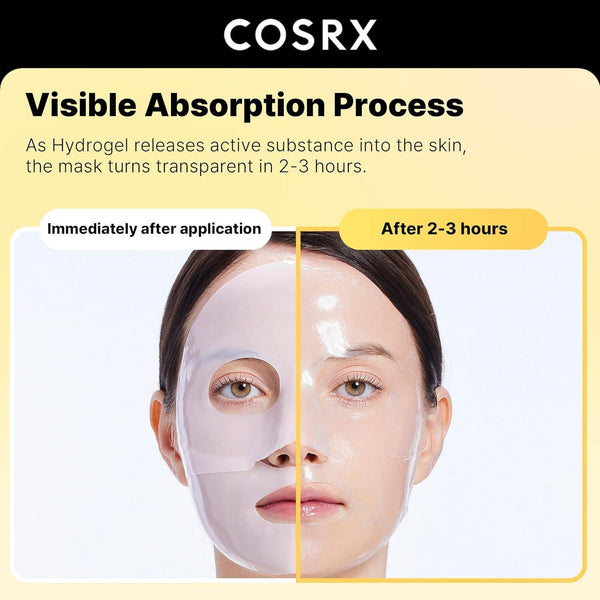 COSRX Advanced Snail Mucin Glass Glow Hydrogel Mask 3St. - Gesichtsmaske K Beauty Hautpflege für strahlende Haut