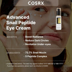 COSRX Advanced Snail Peptide Eye Cream 25ml K Beauty Hautpflege für strahlende Haut