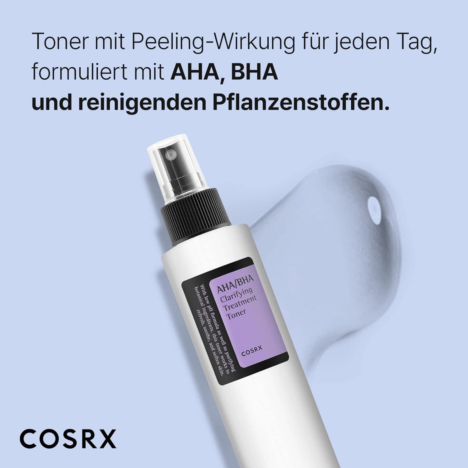 COSRX AHA/BHA Clarifying Treatment Toner 150 ml K Beauty Hautpflege für strahlende Haut