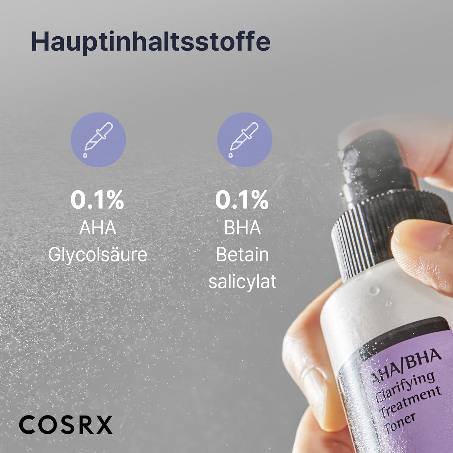 COSRX AHA/BHA Clarifying Treatment Toner 150 ml K Beauty Hautpflege für strahlende Haut