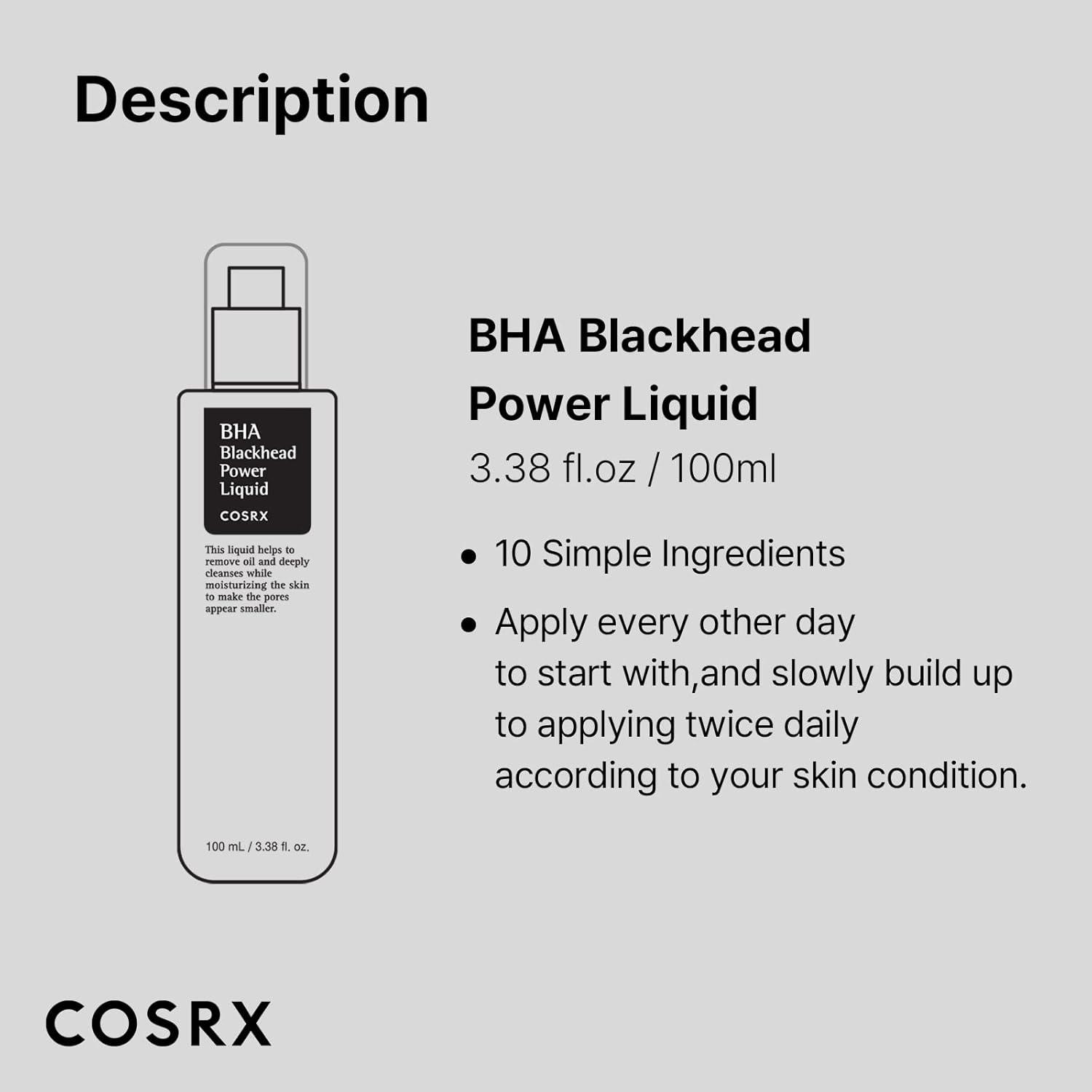 COSRX BHA Blackhead Power Liquid 100ml K Beauty Hautpflege für strahlende Haut