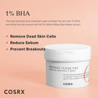 COSRX One Step Original Clear Pad - 70 Pads K Beauty Hautpflege für strahlende Haut