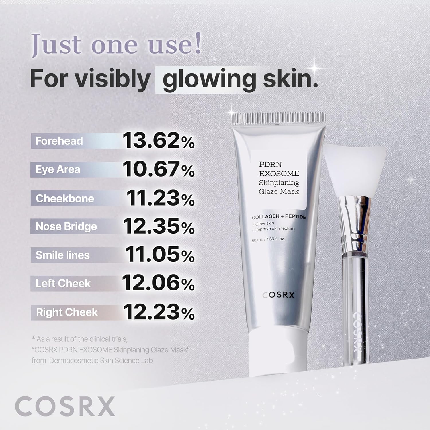 COSRX PDRN Exosome Skinplaning Glaze Mask 50ml K Beauty Hautpflege für strahlende Haut