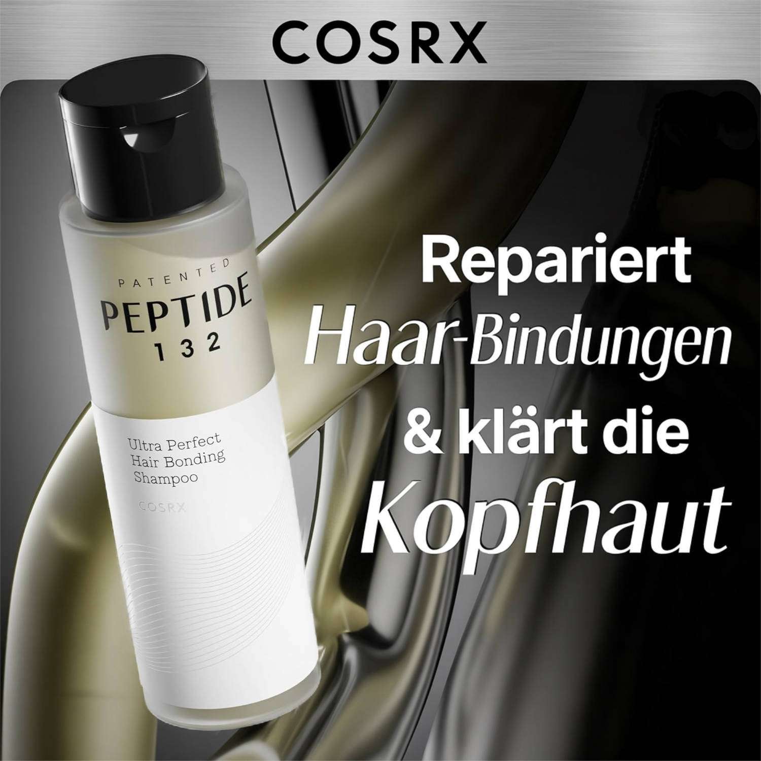 Cosrx Peptide-132 Ultra Perfect Hair Bonding Shampoo 200ml K Beauty Hautpflege für strahlende Haut