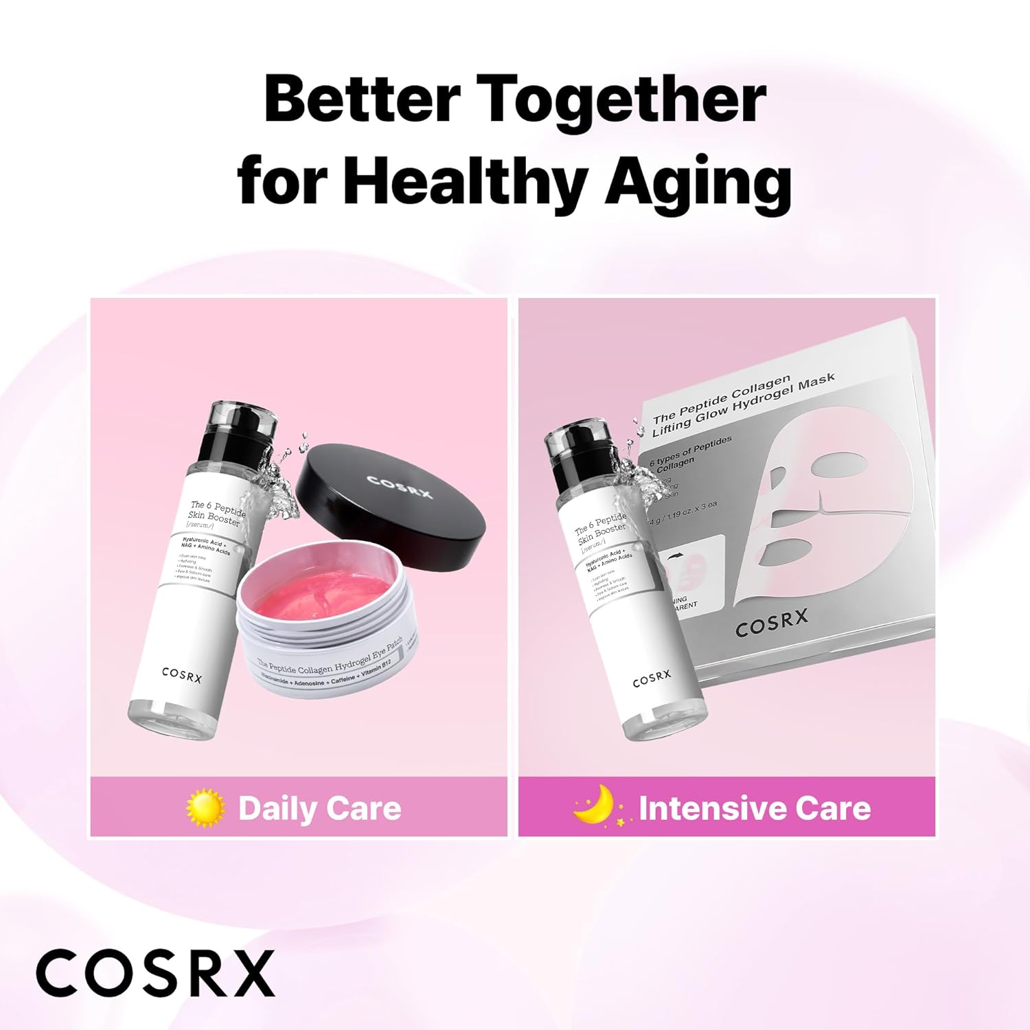 COSRX The Peptide Collagen Hydrogel Eye Patch K Beauty Hautpflege für strahlende Haut