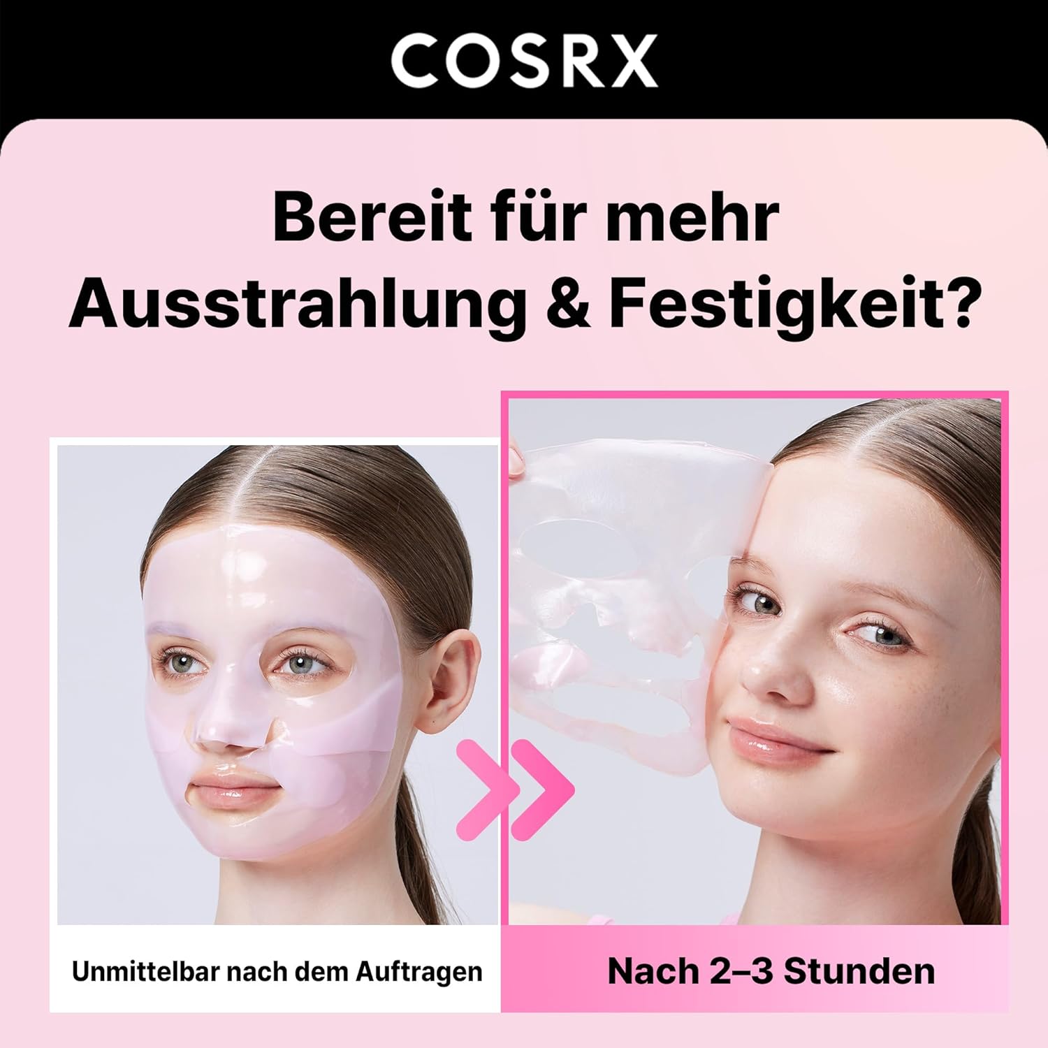 COSRX the Peptide Collagen Lifting Glow Hydrogel Mask 3 St. K Beauty Hautpflege für strahlende Haut