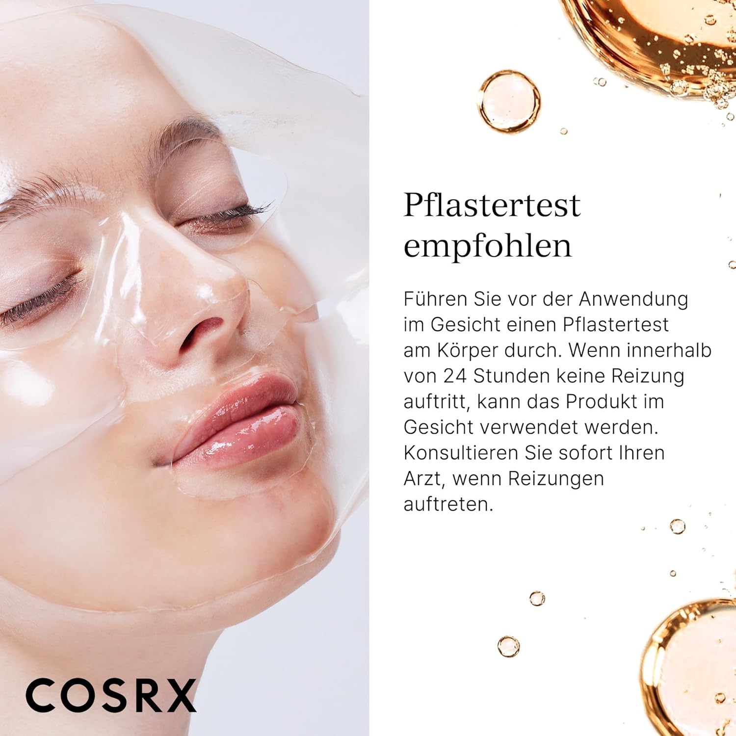 COSRX the Alpha-Arbutin Discoloration Care Hydrogel Mask 3er Pack K Beauty Hautpflege für strahlende Haut