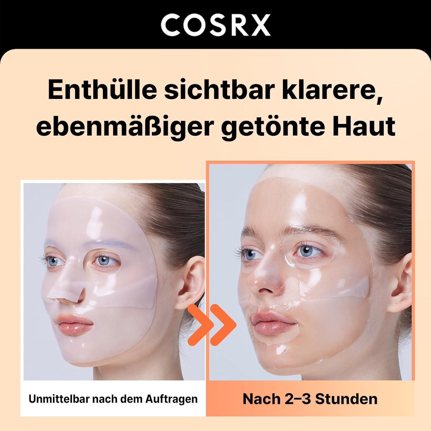 COSRX the Alpha-Arbutin Discoloration Care Hydrogel Mask 3er Pack K Beauty Hautpflege für strahlende Haut