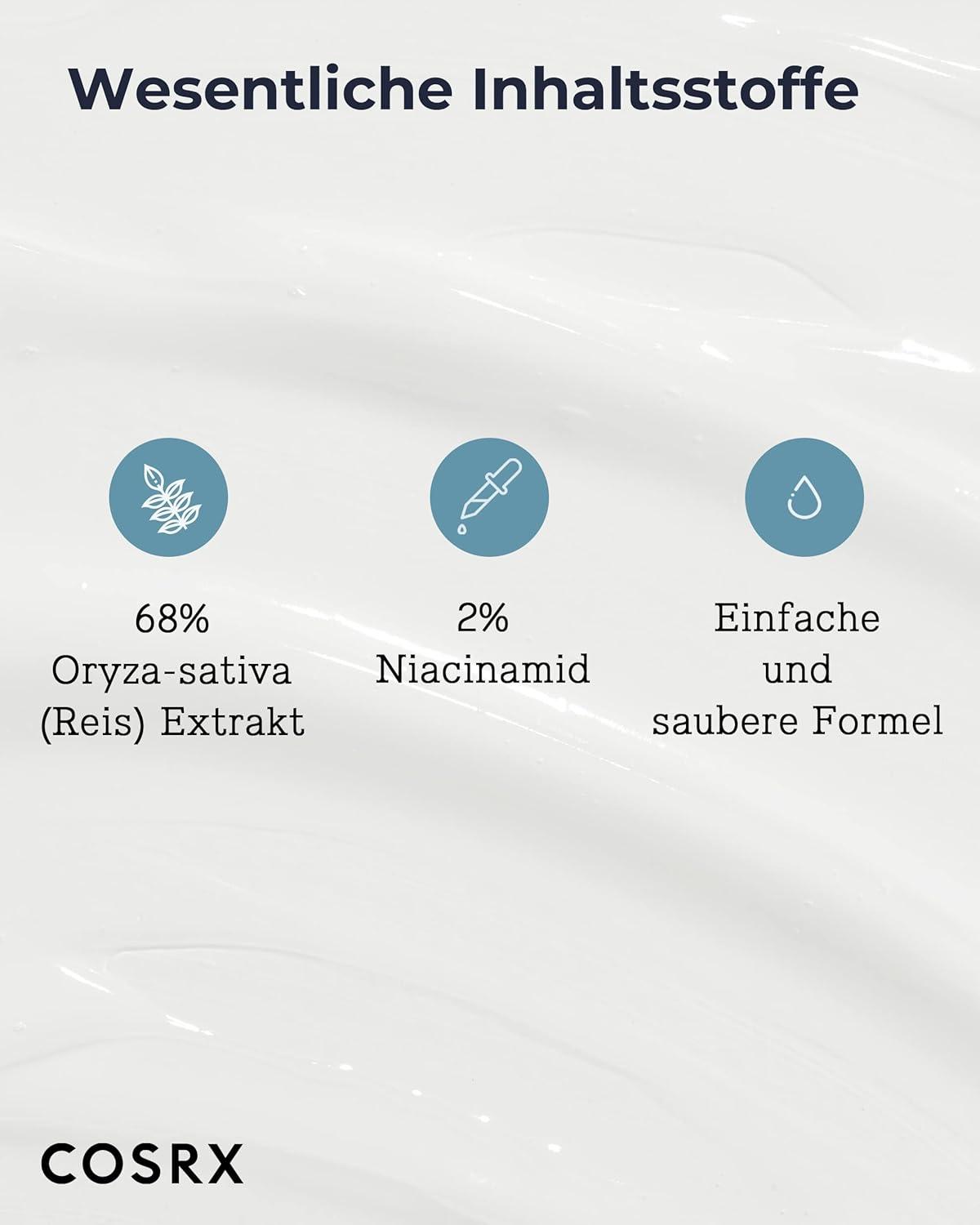 COSRX Ultimate Nourishing Rice Overnight Spa Mask – 60 ml K Beauty Hautpflege für strahlende Haut