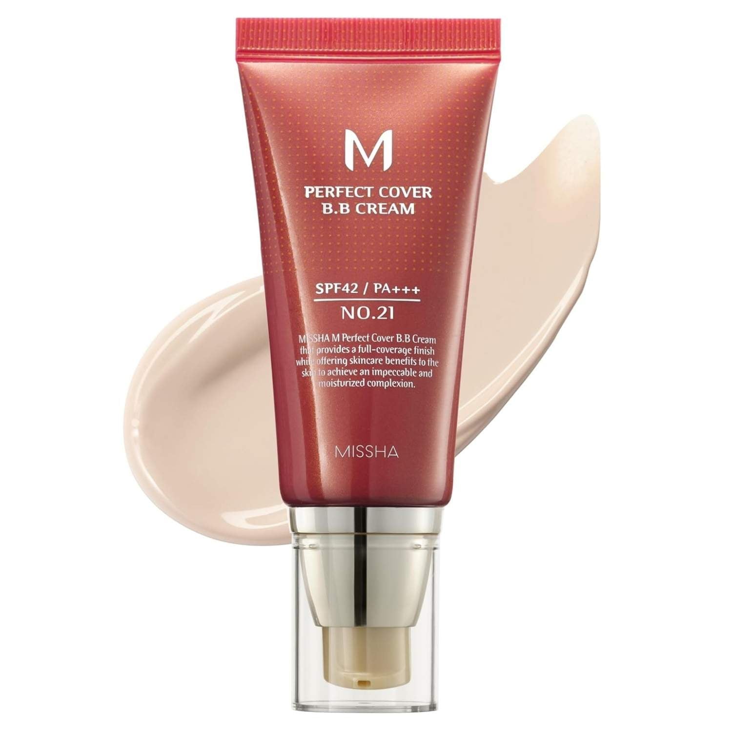 Missha M Perfect Cover BB Cream No.21 Light Beige K Beauty Hautpflege für strahlende Haut