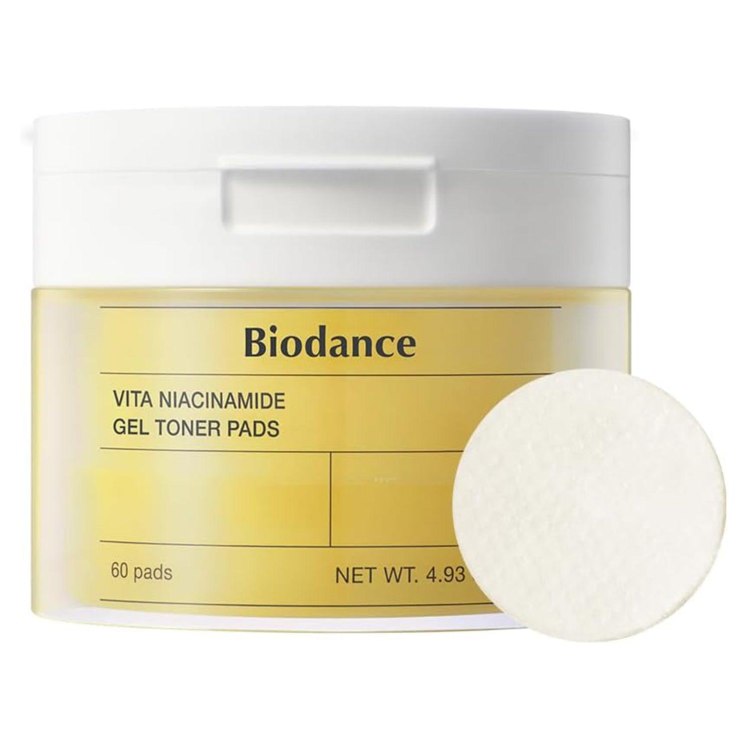 Biodance Vita Niacinamide Gel Toner Pads (60ea) K Beauty Hautpflege für strahlende Haut