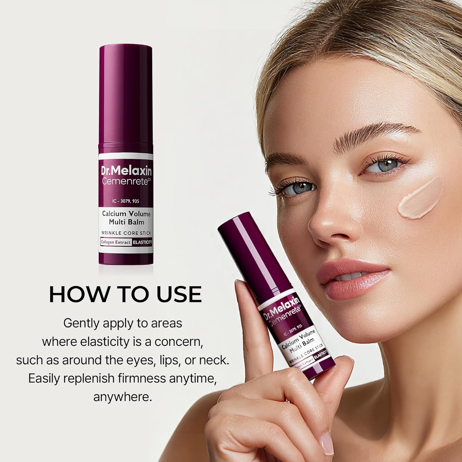 Dr.Melaxin Cemenrete Calcium Volume Multi Balm 9g K Beauty Hautpflege für strahlende Haut