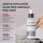Dr.Melaxin Peel Shot Exfoliant Black Rice Ampoule 80ml K Beauty Hautpflege für strahlende Haut