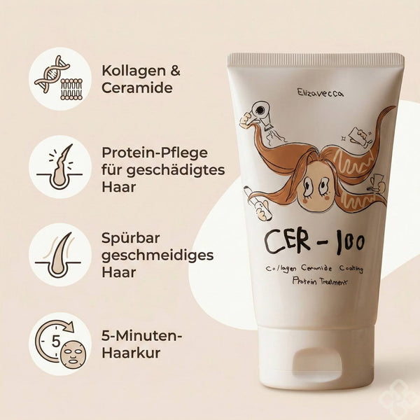 Elizavecca Cer-100 Collagen Ceramide Coating Protein Treatment 100ml K Beauty Hautpflege für strahlende Haut