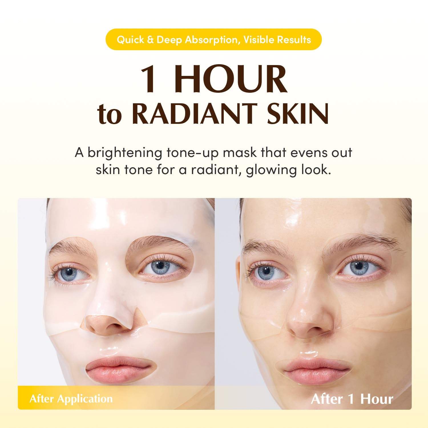 EQQUALBERRY Collagen Glow Up Maske 4x30g K Beauty Hautpflege für strahlende Haut