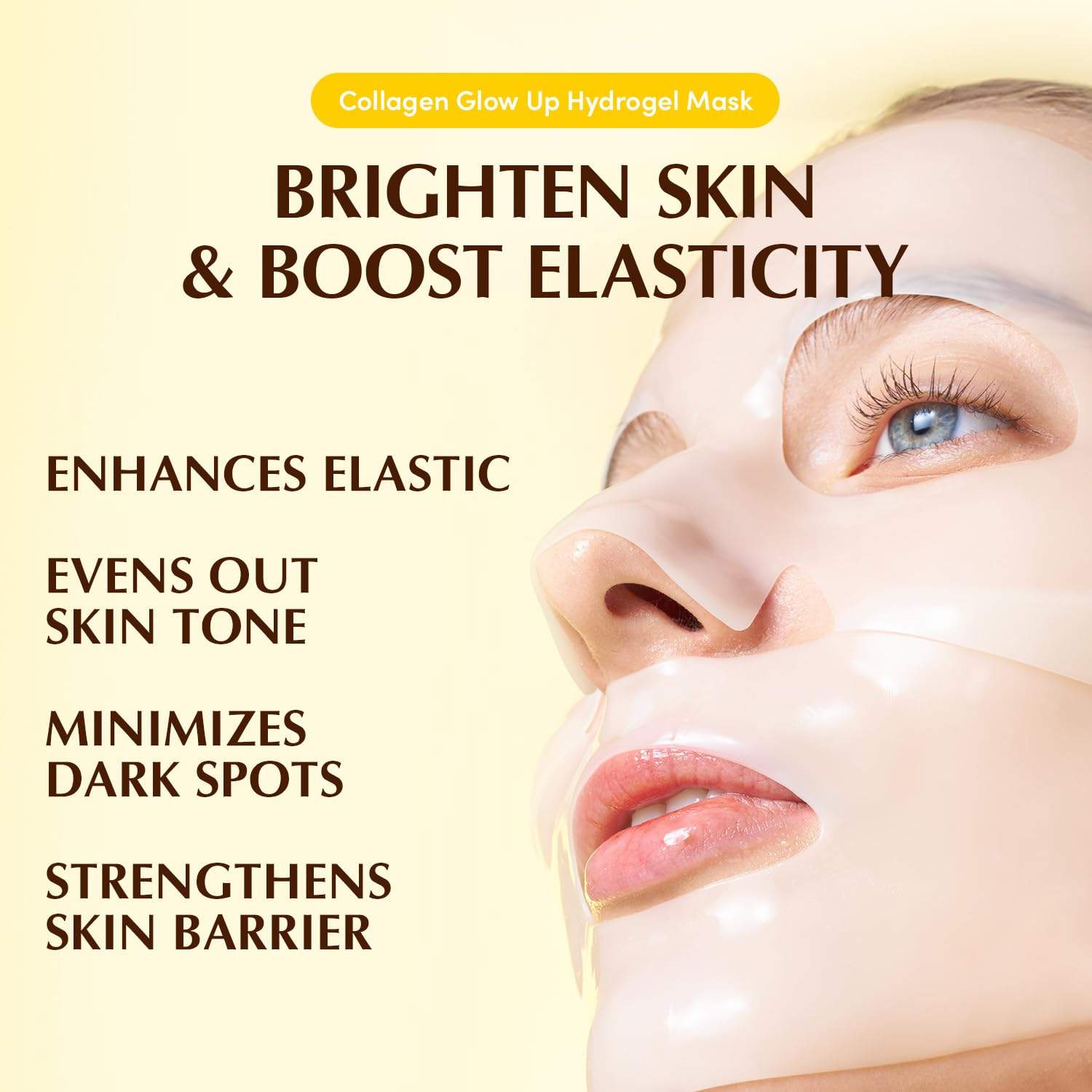 EQQUALBERRY Collagen Glow Up Maske 4x30g K Beauty Hautpflege für strahlende Haut