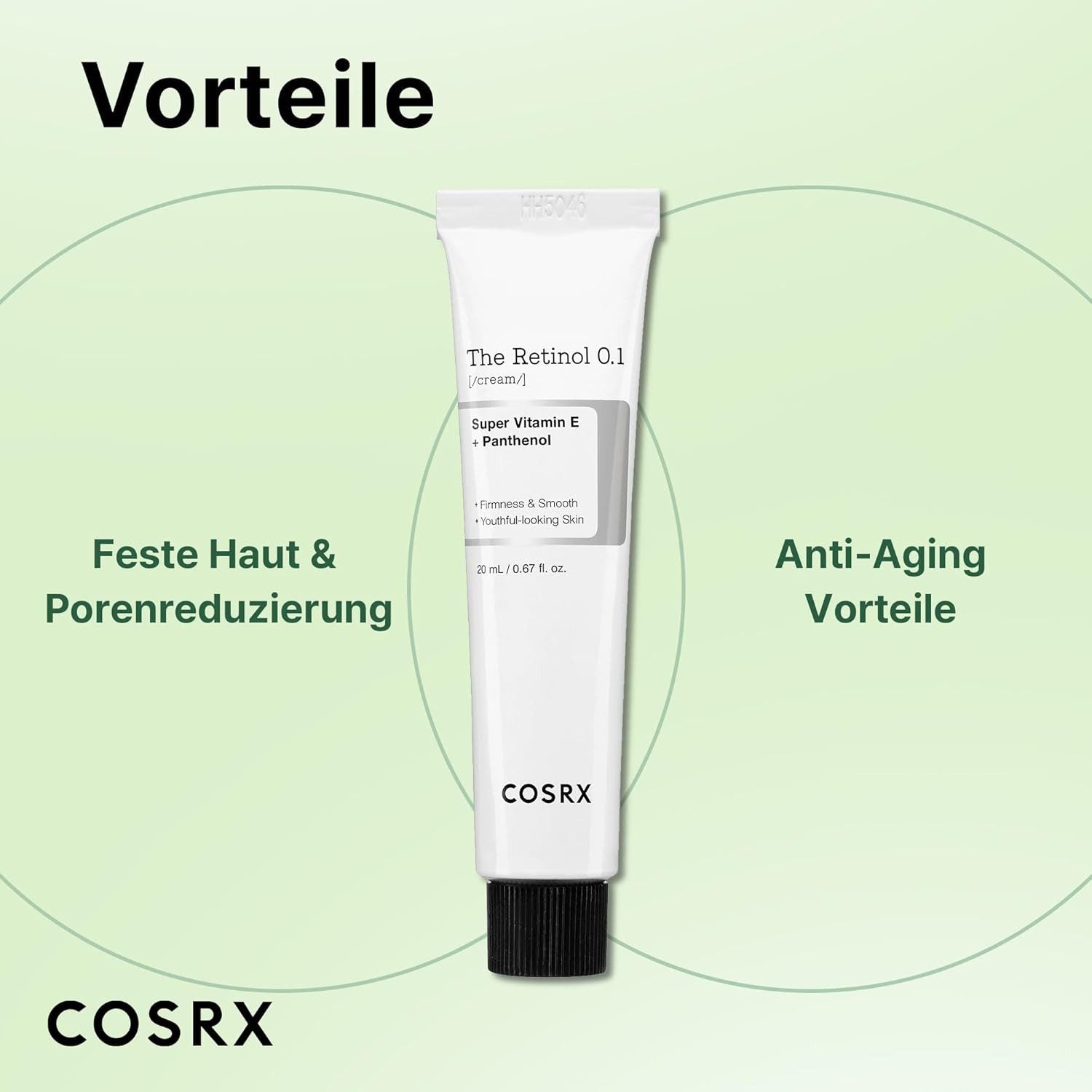 COSRX The Retinol 0.1 Cream 20ml K Beauty Hautpflege für strahlende Haut