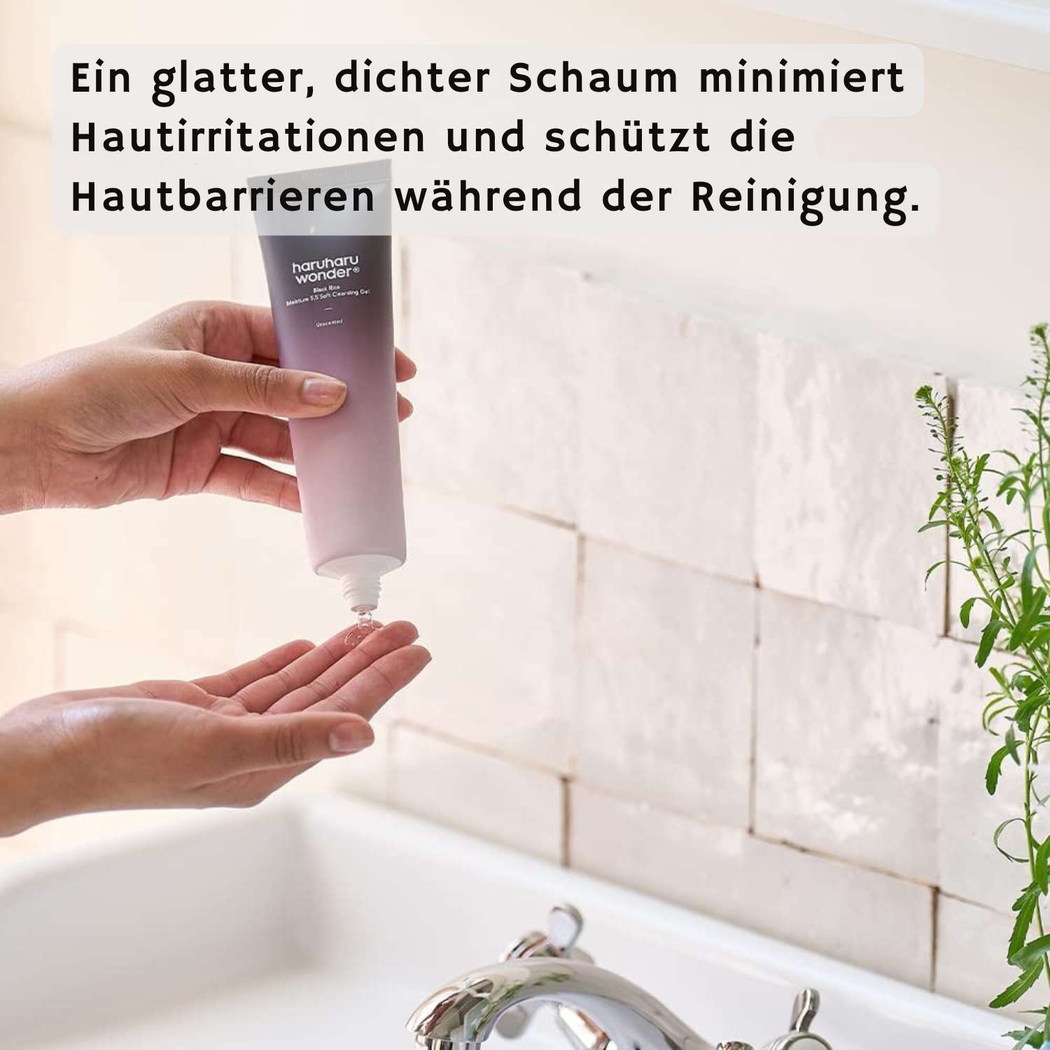 HaruHaru Wonder Black Rice Moisture 5.5 Soft Cleansing Gel 100ml K Beauty Hautpflege für strahlende Haut