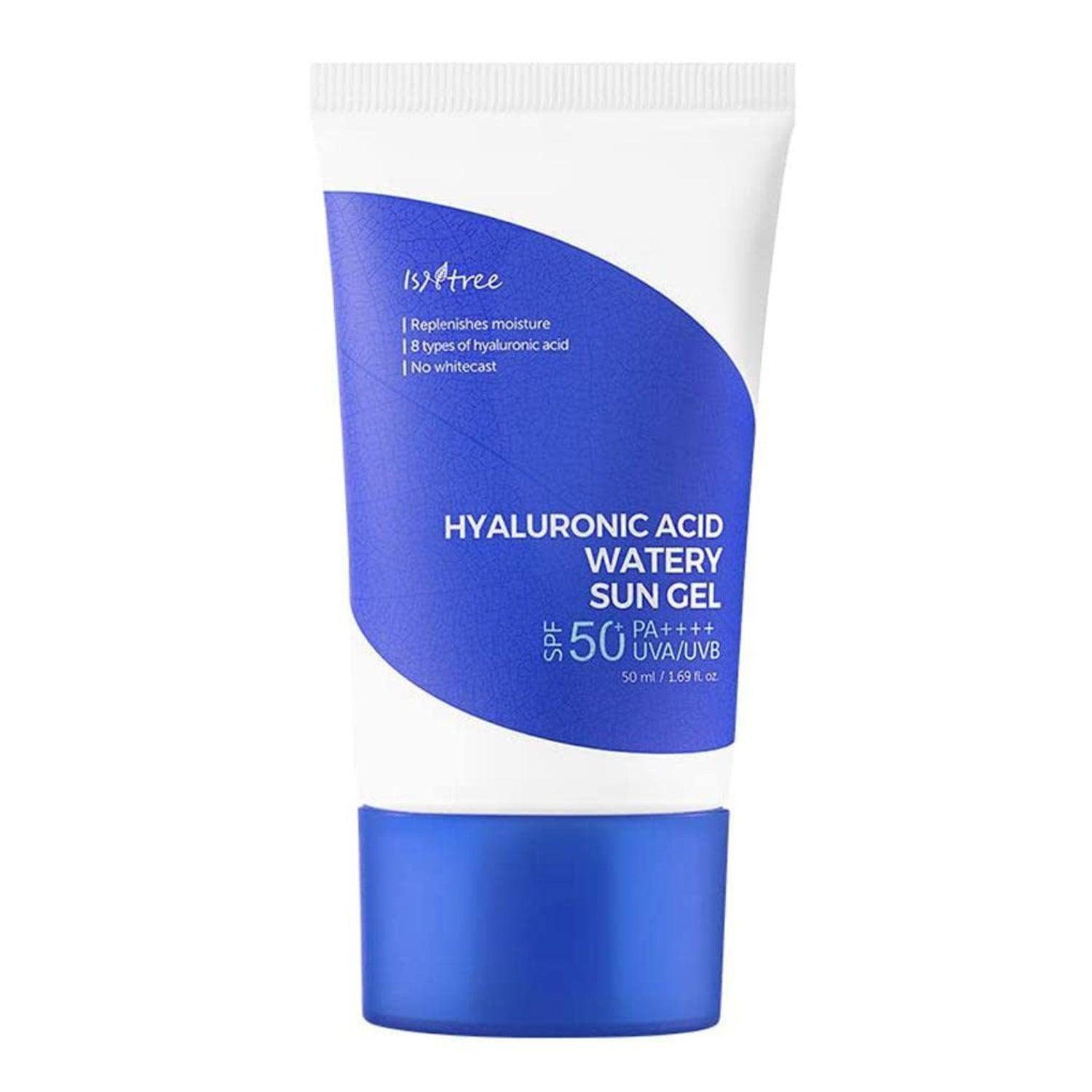 ISNTREE Hyaluronic Acid Watery Sun Gel SPF 50+ PA++++ K Beauty Hautpflege für strahlende Haut