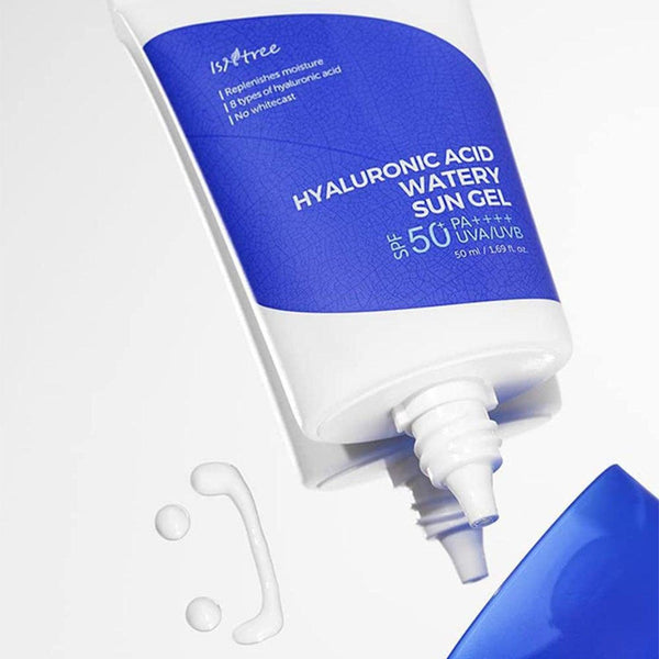 ISNTREE Hyaluronic Acid Watery Sun Gel SPF 50+ PA++++ K Beauty Hautpflege für strahlende Haut