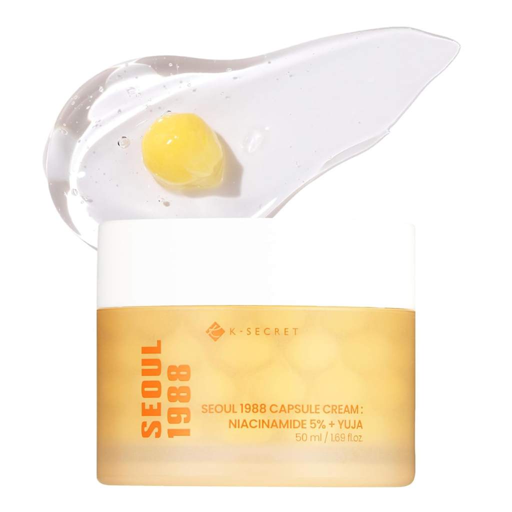 K-Secret Seoul 1988 Capsule Cream Niacinamide 5 % + Yuja 50ml K Beauty Hautpflege für strahlende Haut
