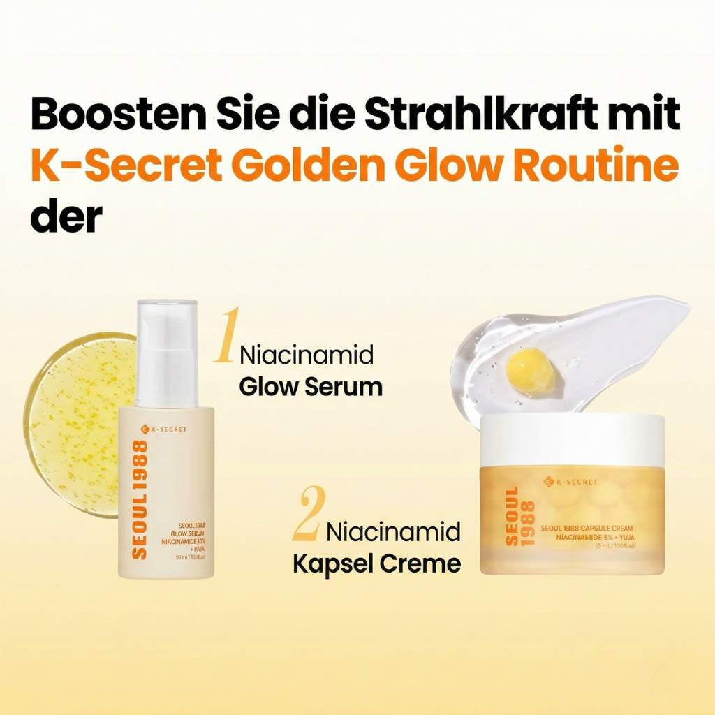 K-Secret Seoul 1988 Capsule Cream Niacinamide 5 % + Yuja 50ml K Beauty Hautpflege für strahlende Haut