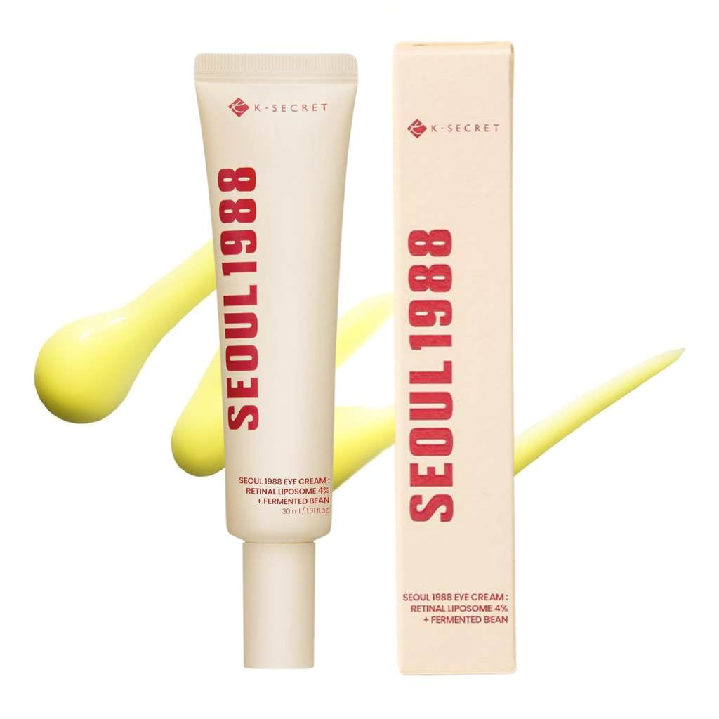 K-Secret SEOUL 1988 Eye Cream Retinal Liposome 4 % + Fermented Bean Augencreme 30ml K Beauty Hautpflege für strahlende Haut