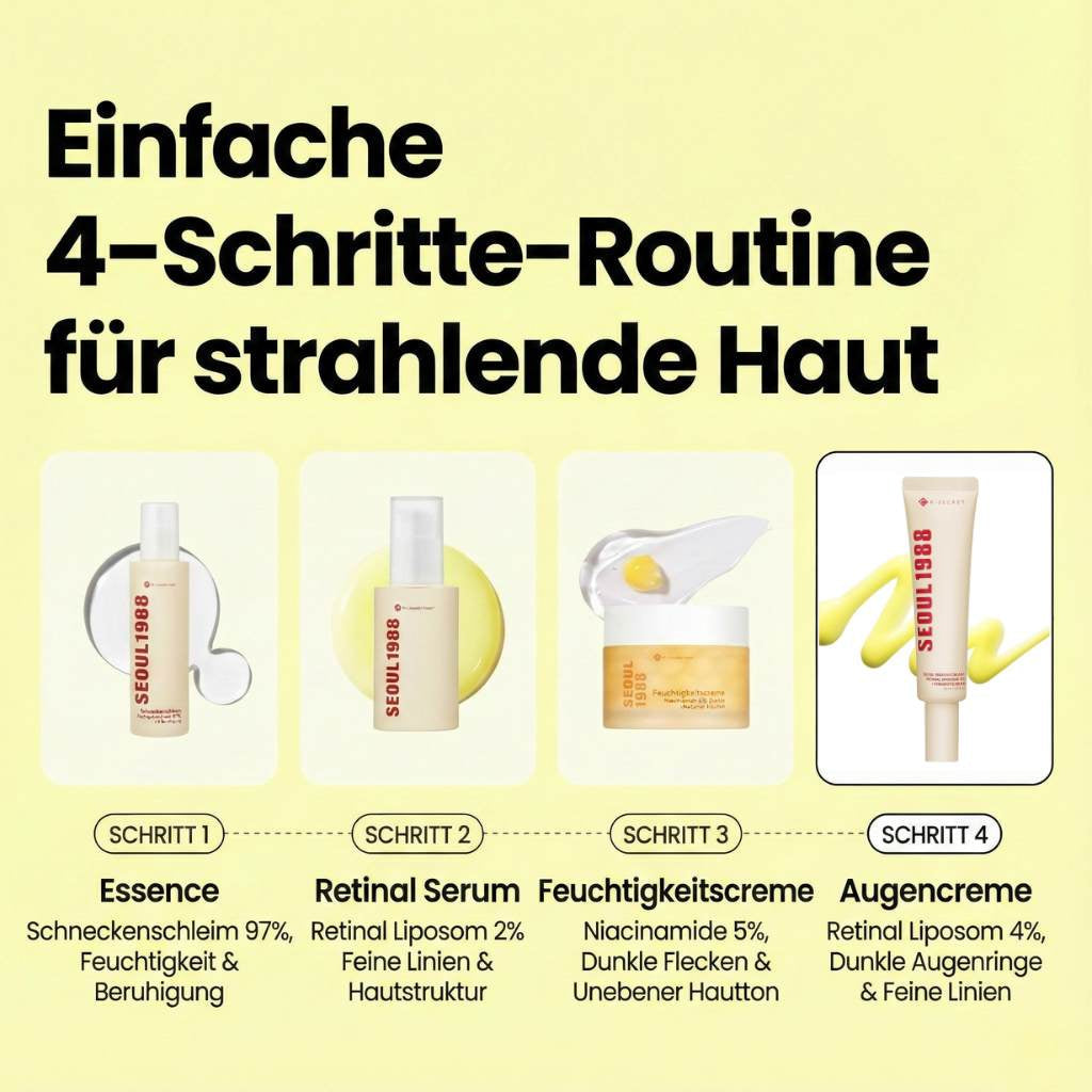 K-Secret SEOUL 1988 Eye Cream Retinal Liposome 4 % + Fermented Bean Augencreme 30ml K Beauty Hautpflege für strahlende Haut