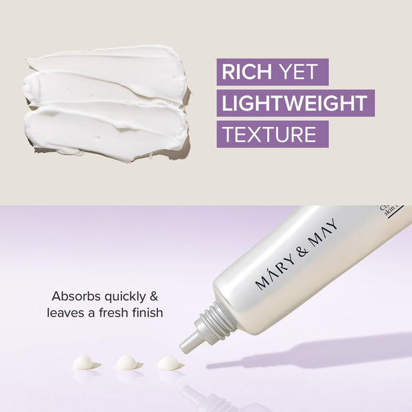 Mary & May Tranexamic Acid + Glutathion Eye Cream 30ml K Beauty Hautpflege für strahlende Haut