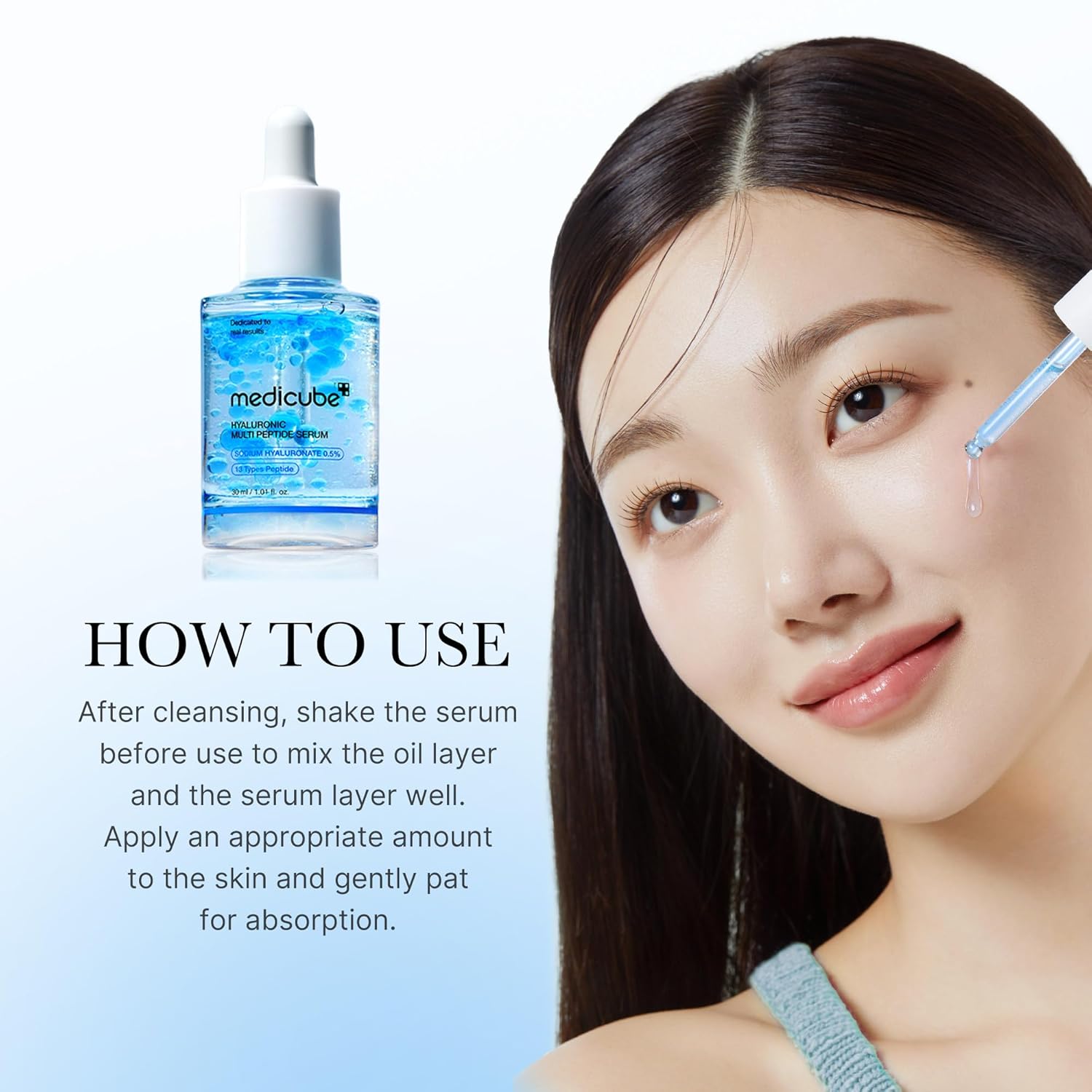 Medicube Hyaluronic Multi Peptide Serum 30ml K Beauty Hautpflege für strahlende Haut