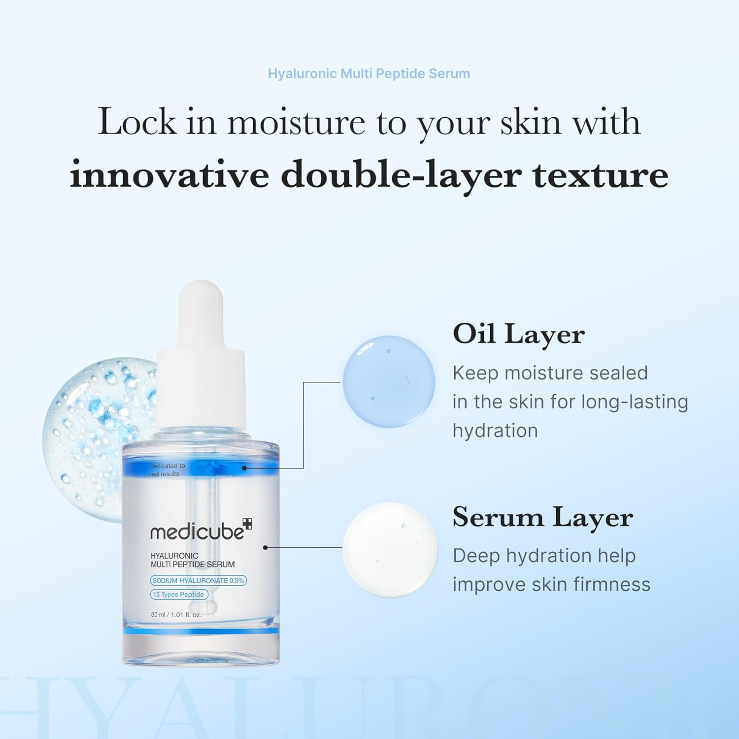 Medicube Hyaluronic Multi Peptide Serum 30ml K Beauty Hautpflege für strahlende Haut