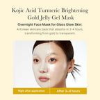 Medicube Kojic Acid Turmeric Brightening Gel Mask 1St. K Beauty Hautpflege für strahlende Haut