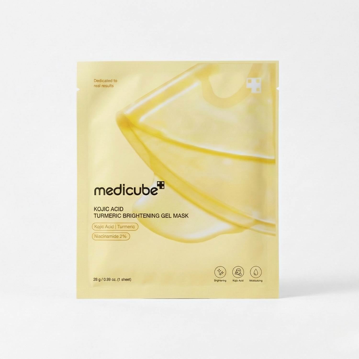 Medicube Kojic Acid Turmeric Brightening Gel Mask 1St. K Beauty Hautpflege für strahlende Haut