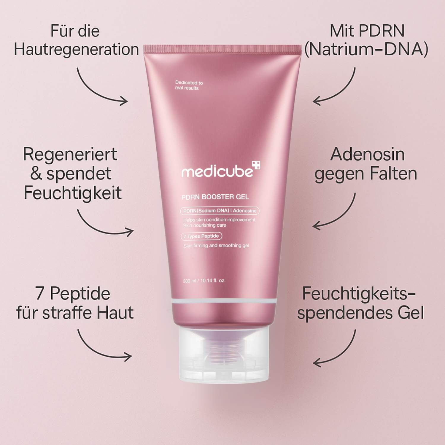Medicube PDRN Booster Gel 300ml K Beauty Hautpflege für strahlende Haut