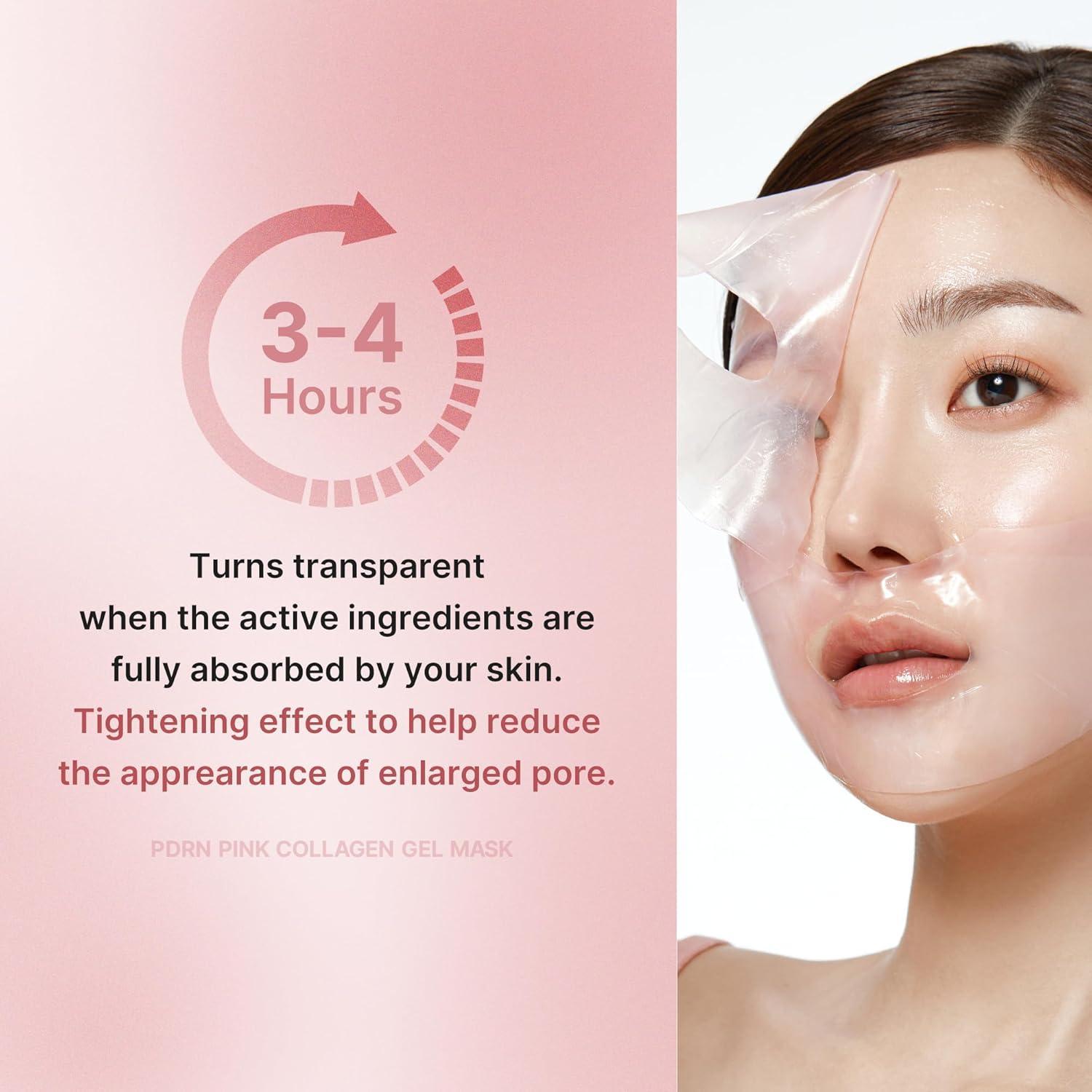 Medicube PDRN Pink Collagen Gel Mask 28g Sheet K Beauty Hautpflege für strahlende Haut