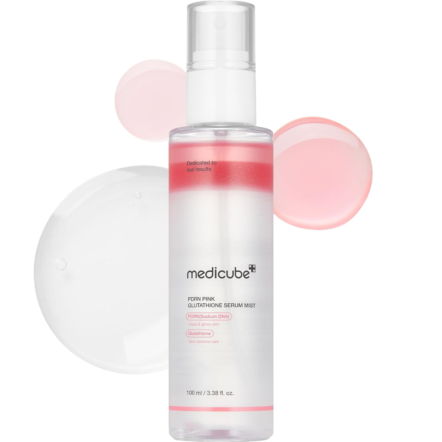 Medicube PDRN Pink Glutathione Serum Mist 100ml K Beauty Hautpflege für strahlende Haut