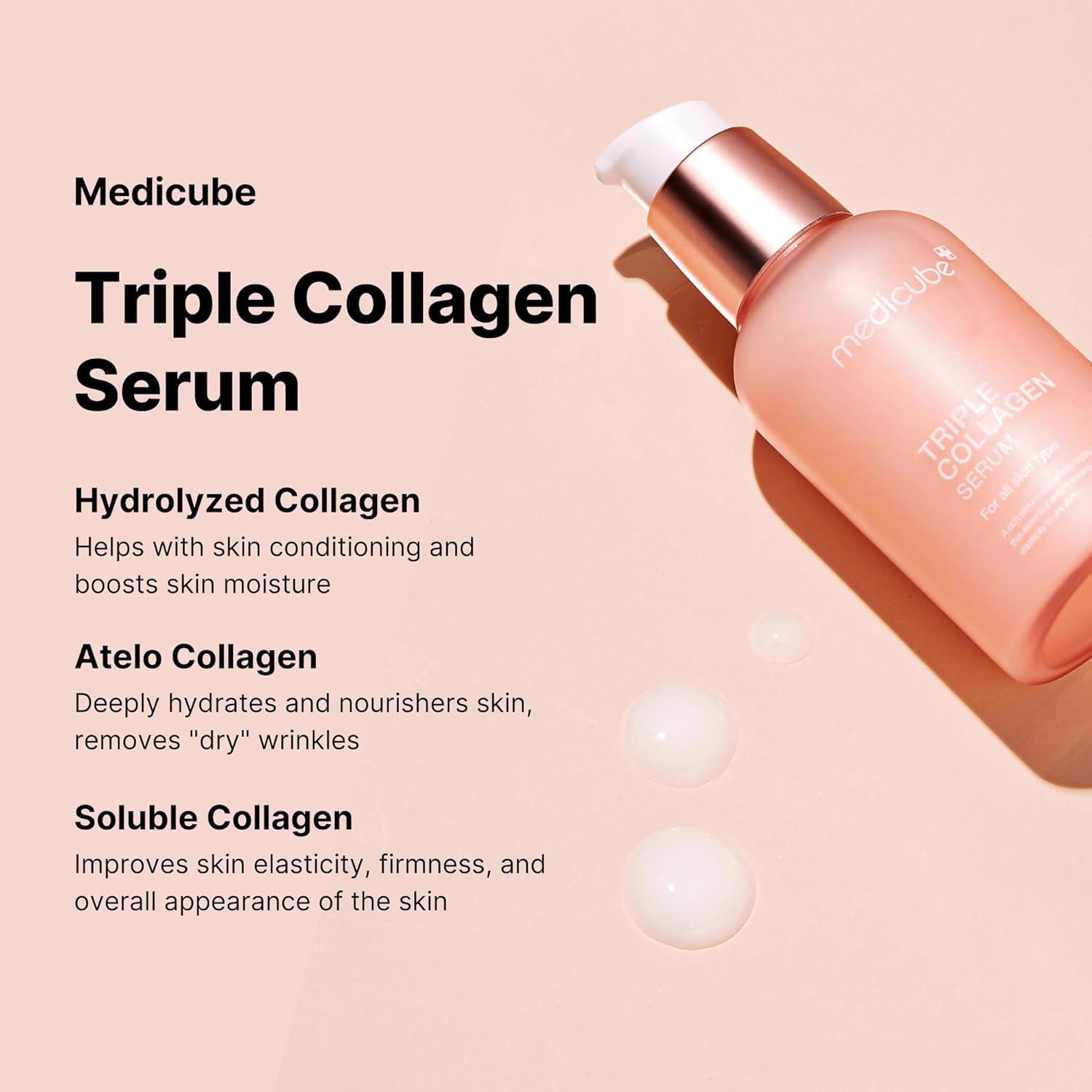 Medicube Triple Collagen Serum 4.0 55ml K Beauty Hautpflege für strahlende Haut