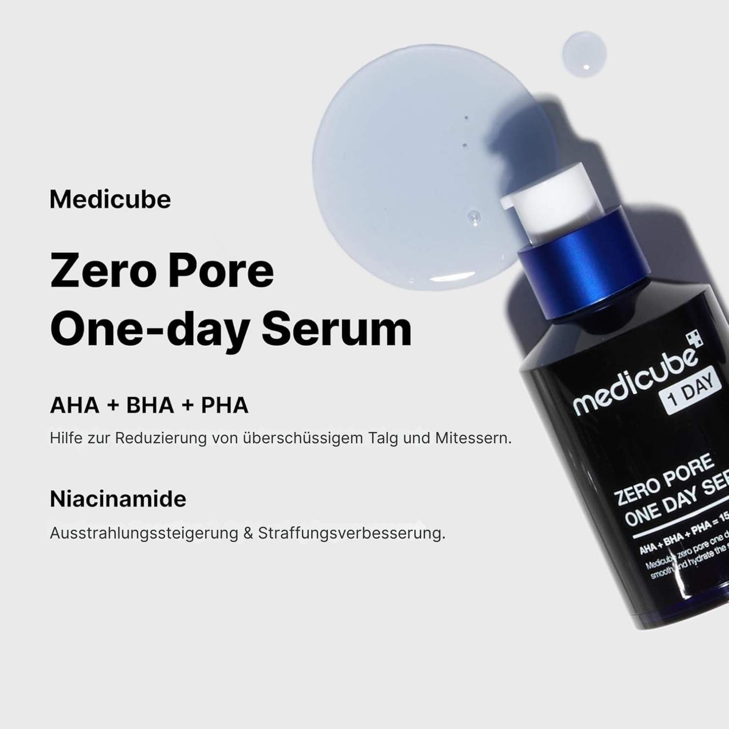 Medicube Zero Pore One Day Serum 30ml K Beauty Hautpflege für strahlende Haut