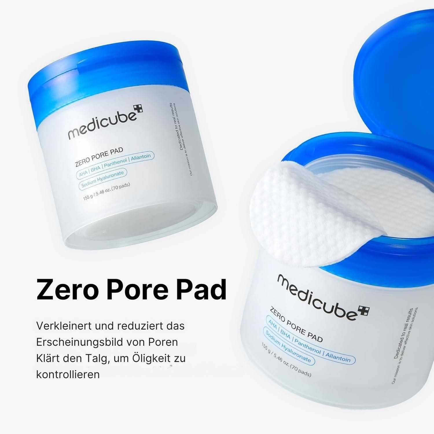 Medicube Zero Pore Pad 2.0 - 70 Pads K Beauty Hautpflege für strahlende Haut