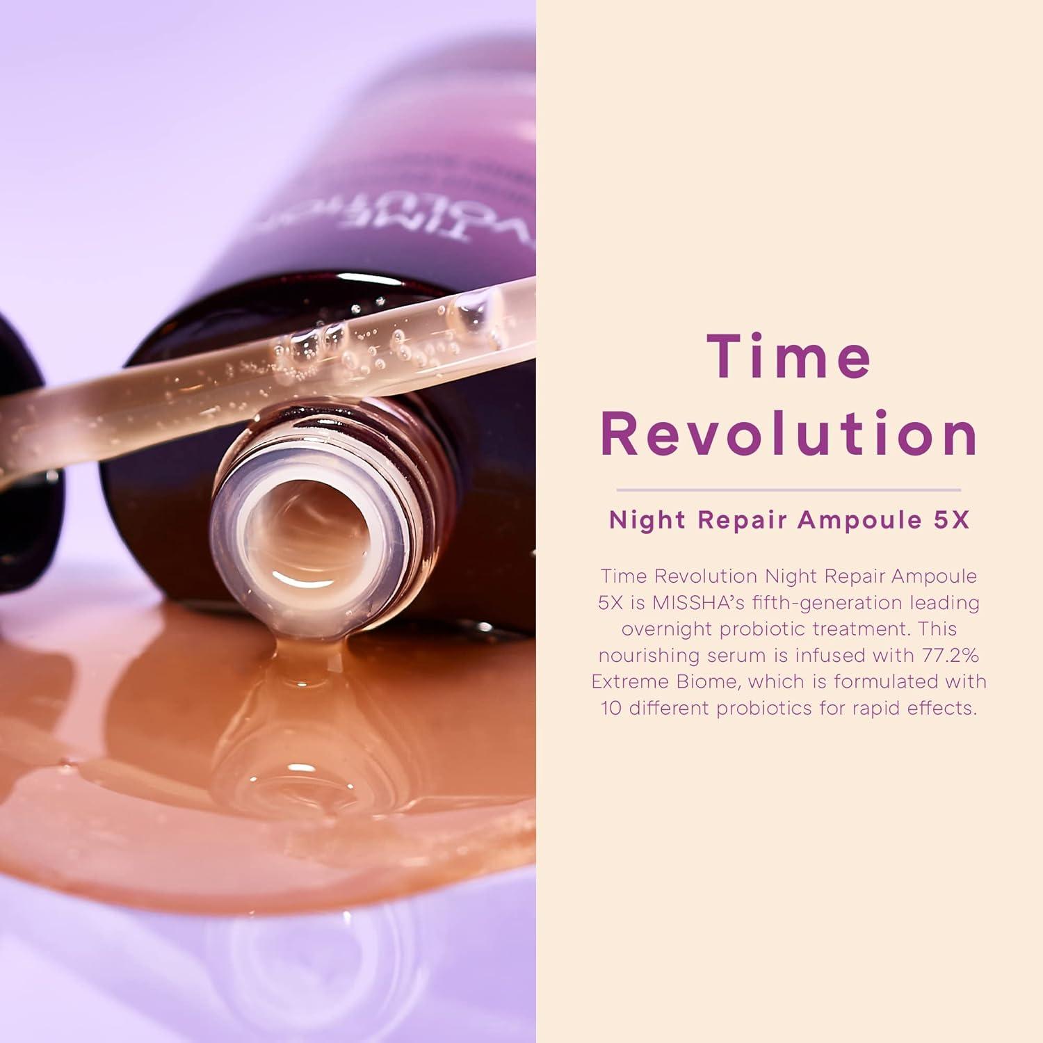 MISSHA Time Revolution Night Repair Ampoule 5X K Beauty Hautpflege für strahlende Haut