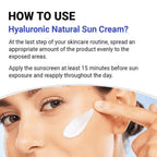 ISNTREE Hyaluronic Acid Natural Sun Cream SPF50 PA++++ K Beauty Hautpflege für strahlende Haut