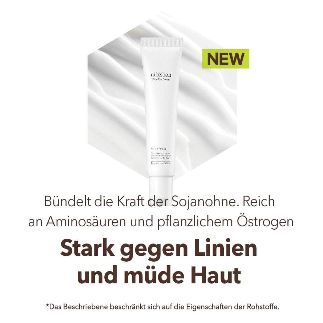 Mixsoon Bean Eye Cream 20ml K Beauty Hautpflege für strahlende Haut