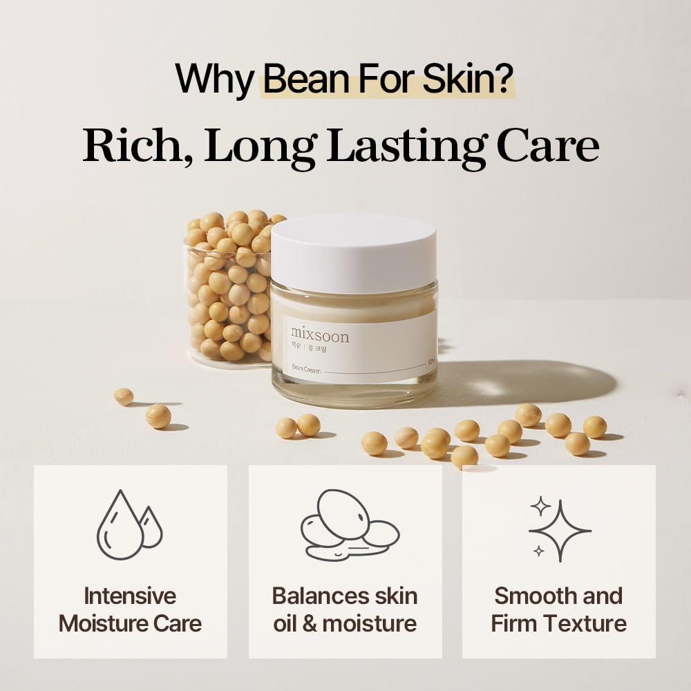 Mixsoon Soja Ferment Creme 50 ml K Beauty Hautpflege für strahlende Haut