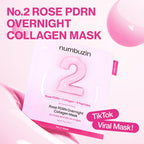 Numbuzin No.2 Rose PDRN Overnight Collagen Mask Set K Beauty Hautpflege für strahlende Haut
