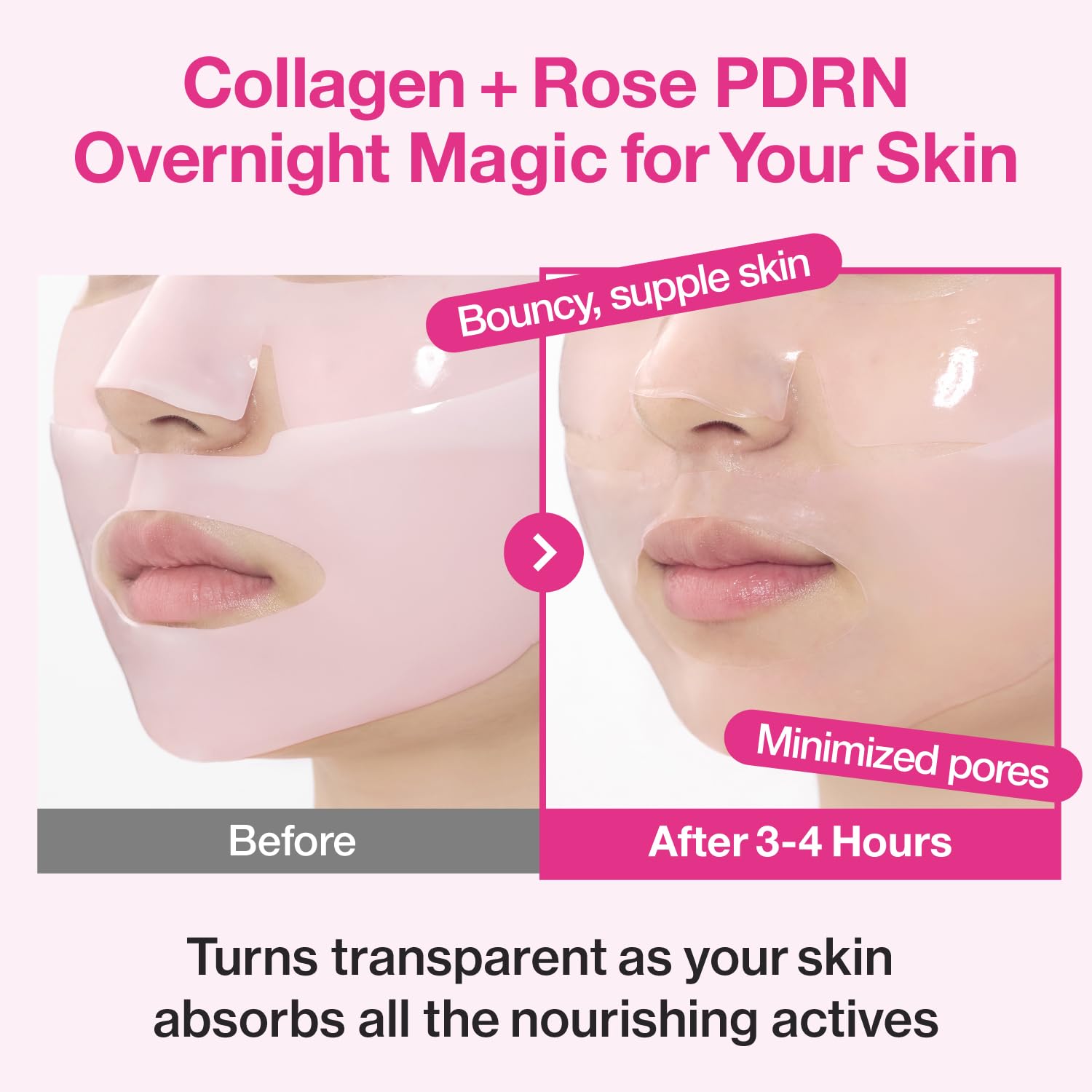 Numbuzin No.2 Rose PDRN Overnight Collagen Mask Set K Beauty Hautpflege für strahlende Haut