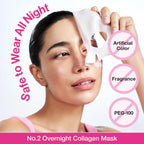 Numbuzin No.2 Rose PDRN Overnight Collagen Mask Set K Beauty Hautpflege für strahlende Haut