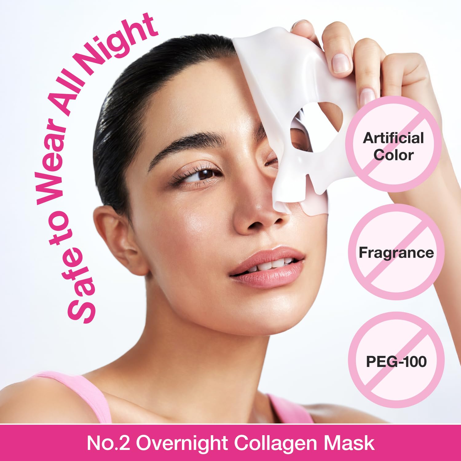 Numbuzin No.2 Rose PDRN Overnight Collagen Mask Set K Beauty Hautpflege für strahlende Haut